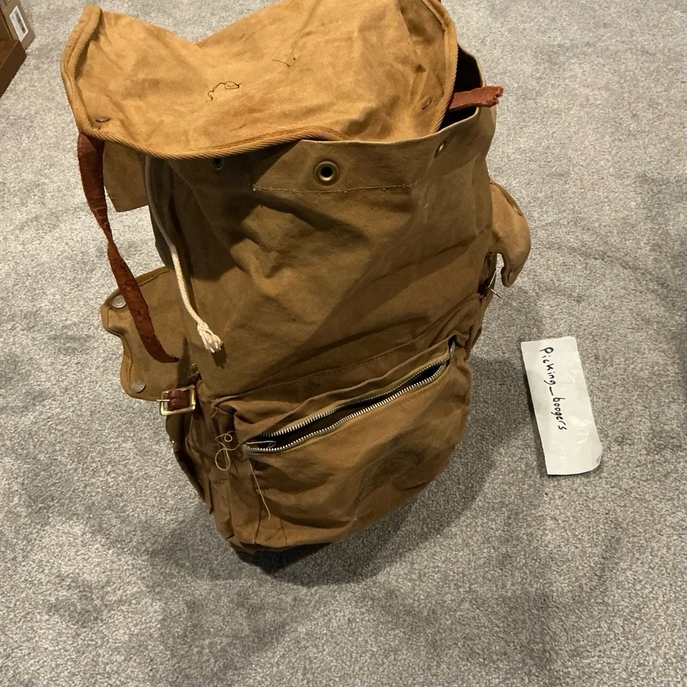 Vintage Boy Scouts Hiking, Canvas Backpack, And Cooking Set for‎ Outdoor Camping